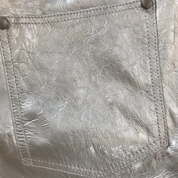 Rag and Bone Moss Leather Metallic Mini Skirt - Picture 5 of 10